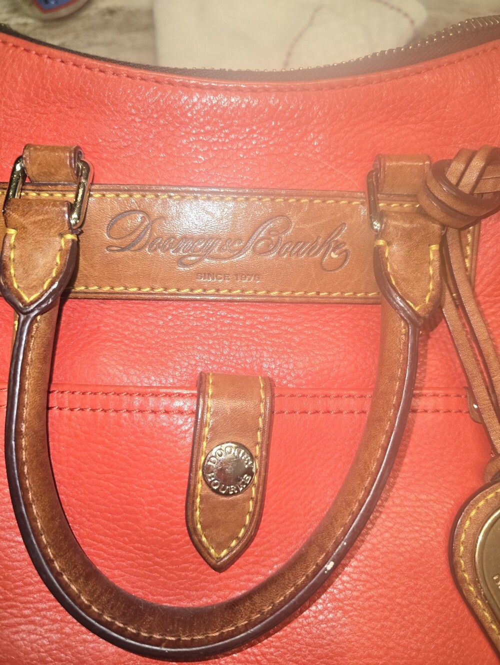 Dooney & Bourke Orange Dillon Shoulder Bag - Picture 2 of 9
